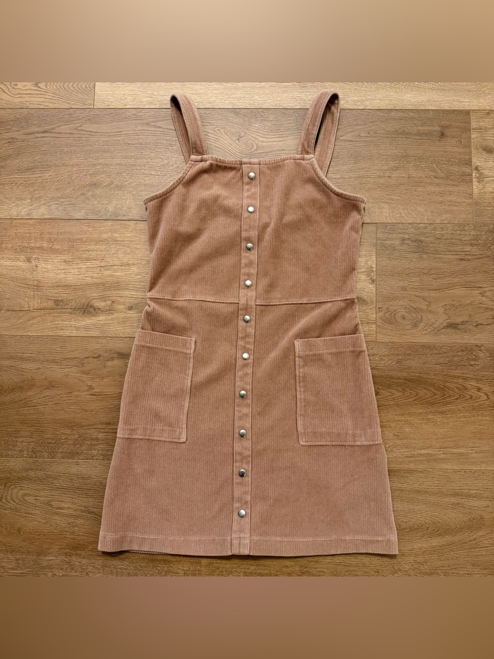 Abercrombie Kids Girls Tan Corduroy Jumper Dress, Size 11/12